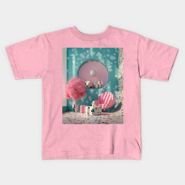 Terrazo Kids T-Shirt by NineSidedShape